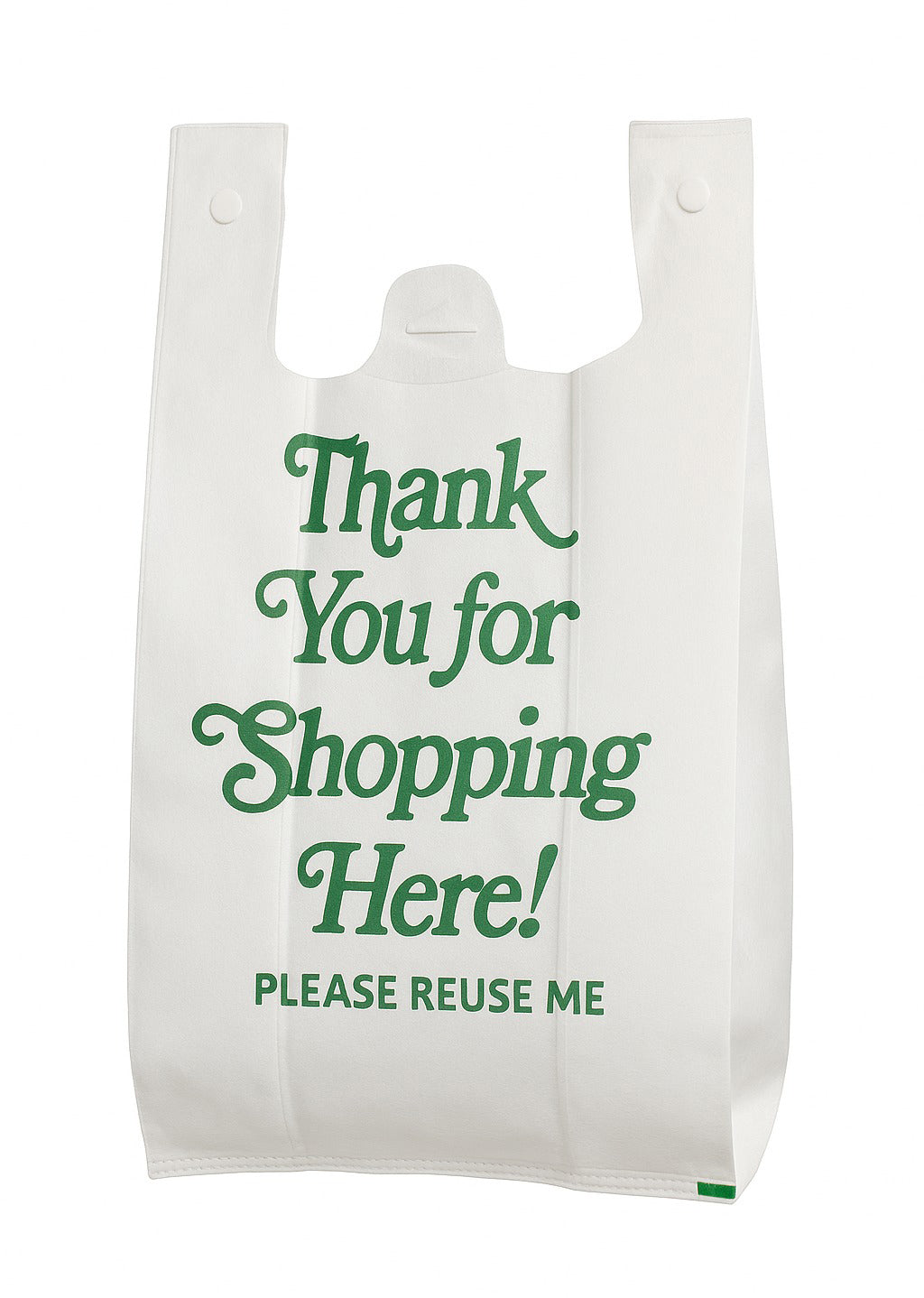 100 Pcs 45 Gsm PP Nonwoven Reusable Grocery Bag With Handle